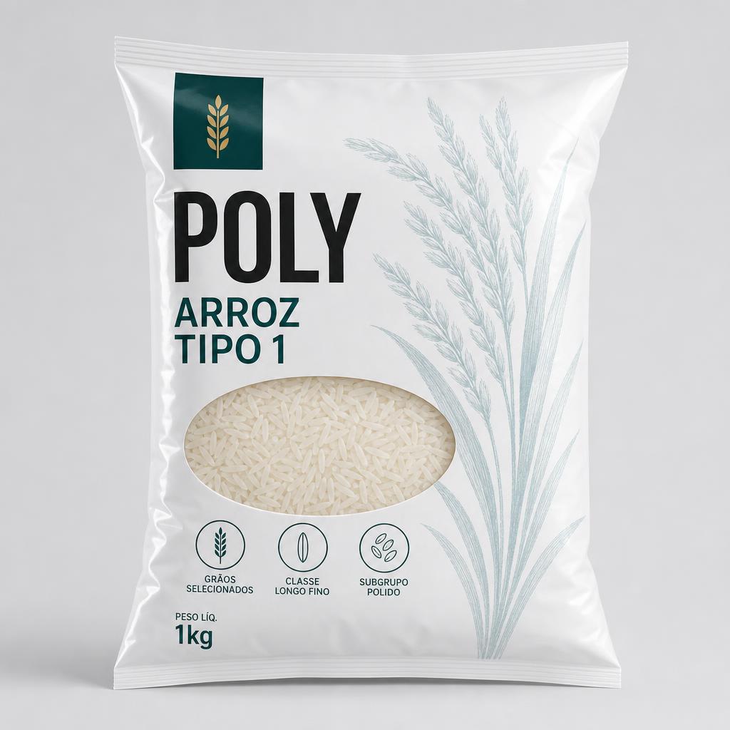 Embalagem flexível para Arroz Tipo 1