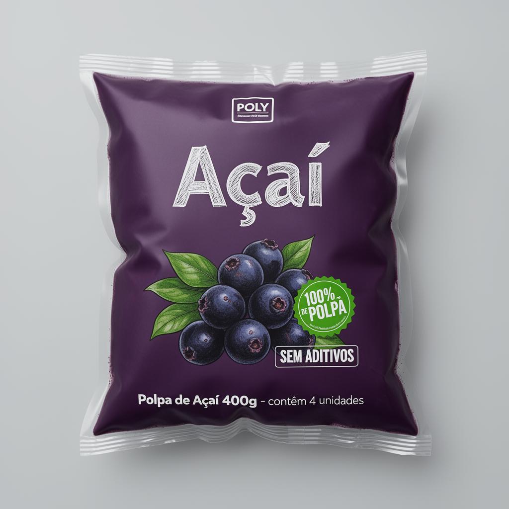 Embalagem flexível para Polpa de Açaí