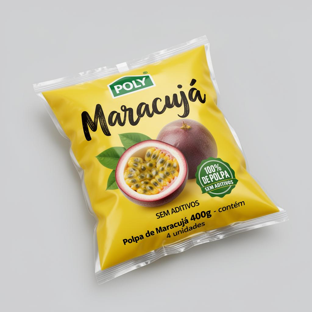 Embalagem flexível para Polpa de Maracujá